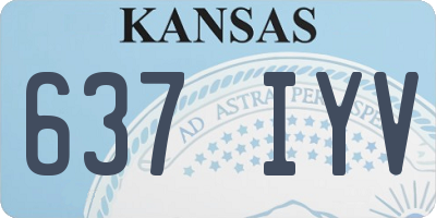 KS license plate 637IYV