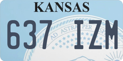 KS license plate 637IZM