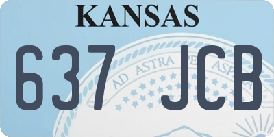 KS license plate 637JCB