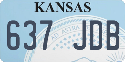 KS license plate 637JDB