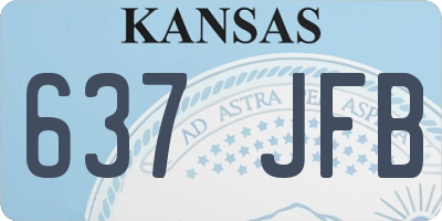 KS license plate 637JFB