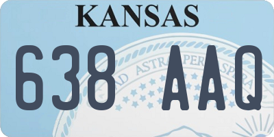 KS license plate 638AAQ