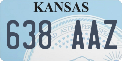 KS license plate 638AAZ