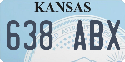 KS license plate 638ABX