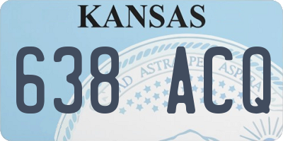 KS license plate 638ACQ