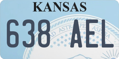 KS license plate 638AEL