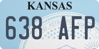 KS license plate 638AFP