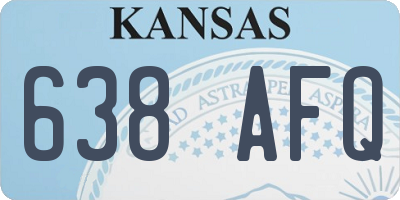 KS license plate 638AFQ