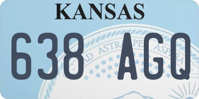 KS license plate 638AGQ