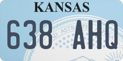 KS license plate 638AHQ
