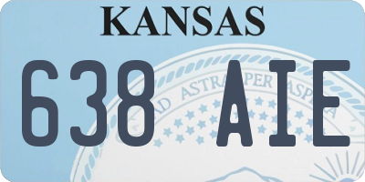KS license plate 638AIE