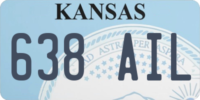 KS license plate 638AIL