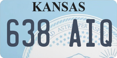 KS license plate 638AIQ