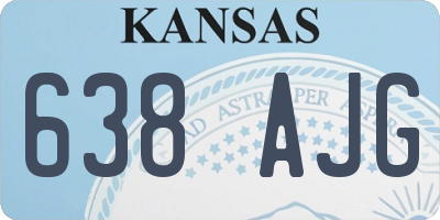 KS license plate 638AJG