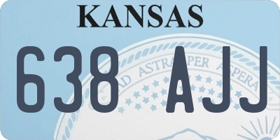 KS license plate 638AJJ
