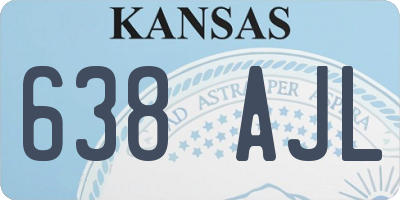 KS license plate 638AJL