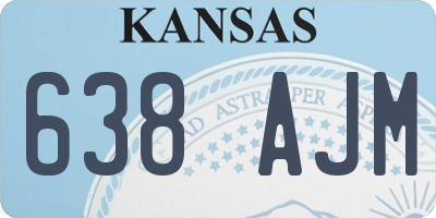 KS license plate 638AJM