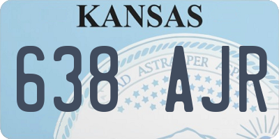 KS license plate 638AJR