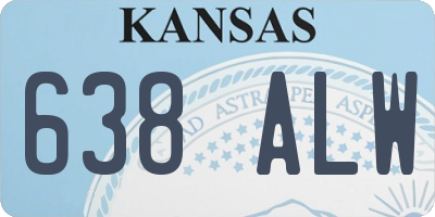 KS license plate 638ALW