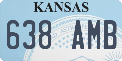 KS license plate 638AMB