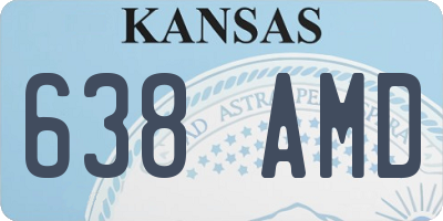 KS license plate 638AMD