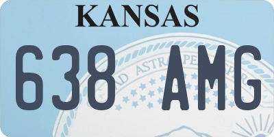 KS license plate 638AMG