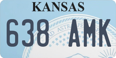 KS license plate 638AMK