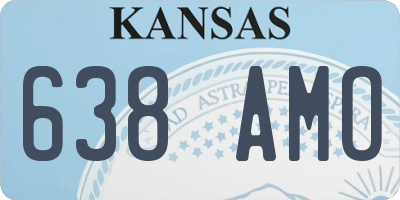 KS license plate 638AMO