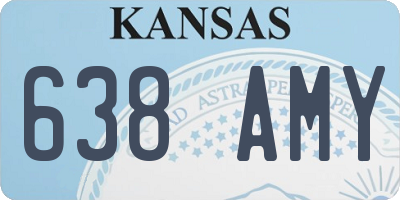 KS license plate 638AMY