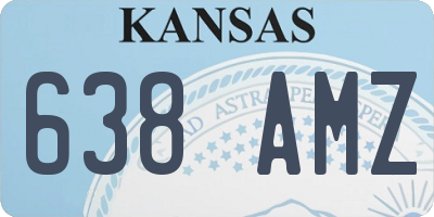 KS license plate 638AMZ