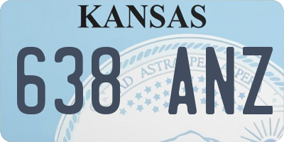 KS license plate 638ANZ
