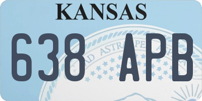 KS license plate 638APB