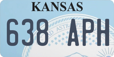 KS license plate 638APH