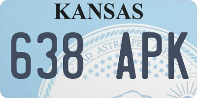 KS license plate 638APK