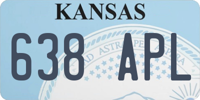 KS license plate 638APL