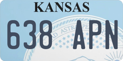 KS license plate 638APN