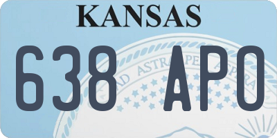 KS license plate 638APO