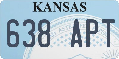 KS license plate 638APT