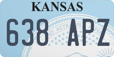 KS license plate 638APZ