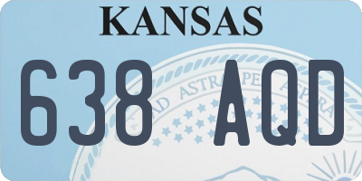 KS license plate 638AQD