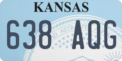 KS license plate 638AQG