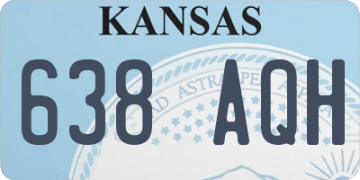 KS license plate 638AQH