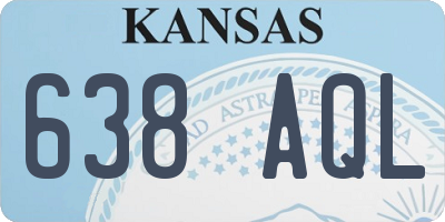 KS license plate 638AQL