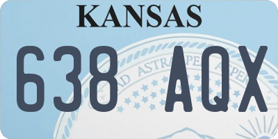 KS license plate 638AQX