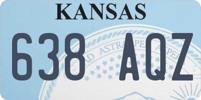 KS license plate 638AQZ