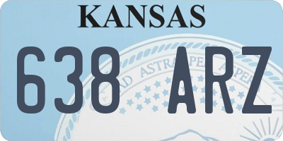KS license plate 638ARZ