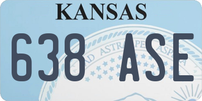 KS license plate 638ASE