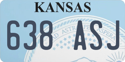 KS license plate 638ASJ