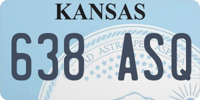 KS license plate 638ASQ