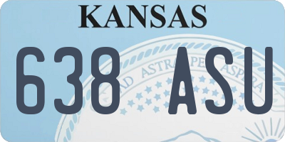 KS license plate 638ASU